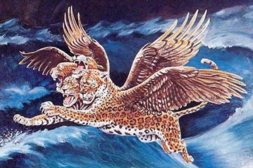 此后我观看，又有一兽如豹，背上有鸟的四个翅膀；这兽有四个头，又得了权柄。(但7:6)